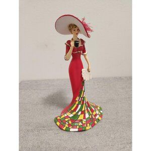 Resin Coca Cola Lady In Red Timeless Refreshment of Coca Cola Collection